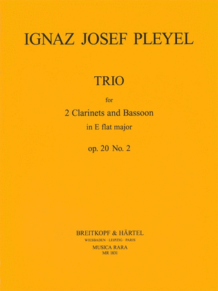 Book cover for Trio No. 2 in E flat major Op. 20