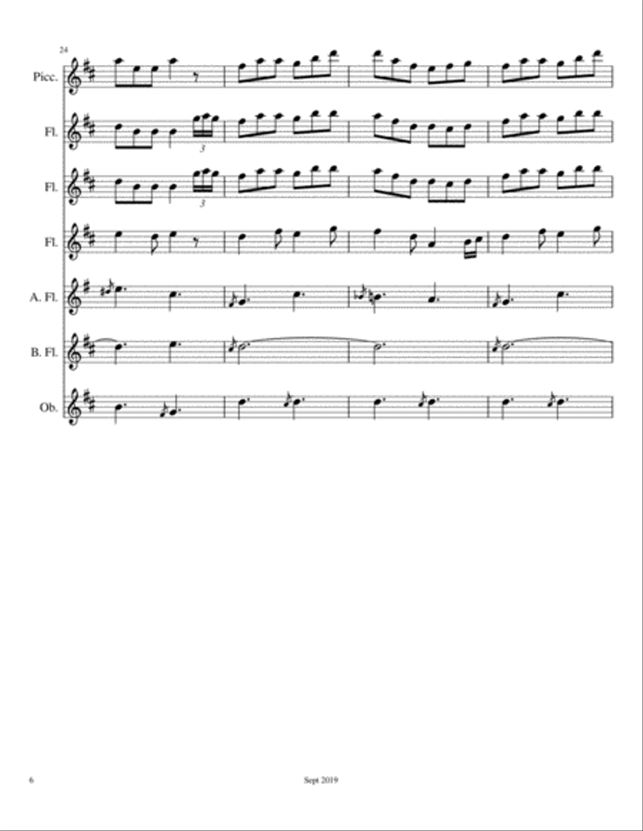 Connaught Man's Ramble Connaught Man's Ramble Woodwind Ensemble scores gallery preview page 6