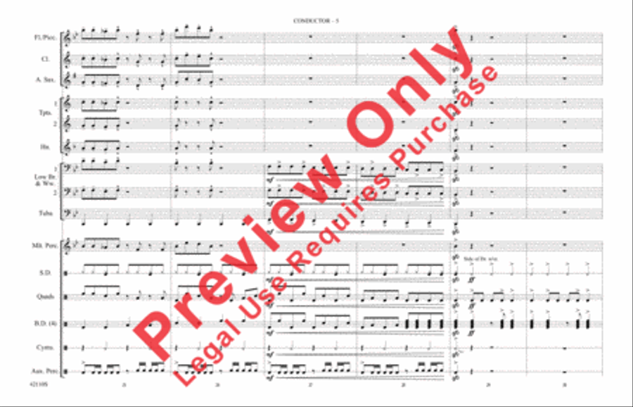 Funkytown Marching Band scores gallery preview page 6