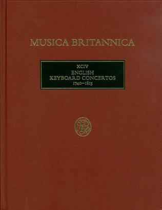 Book cover for English Keyboard Concertos 1740-1815 (XCIV)