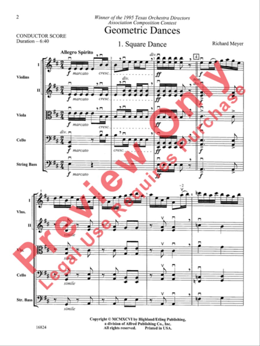 Geometric Dances Geometric Dances String Orchestra scores gallery preview page 3