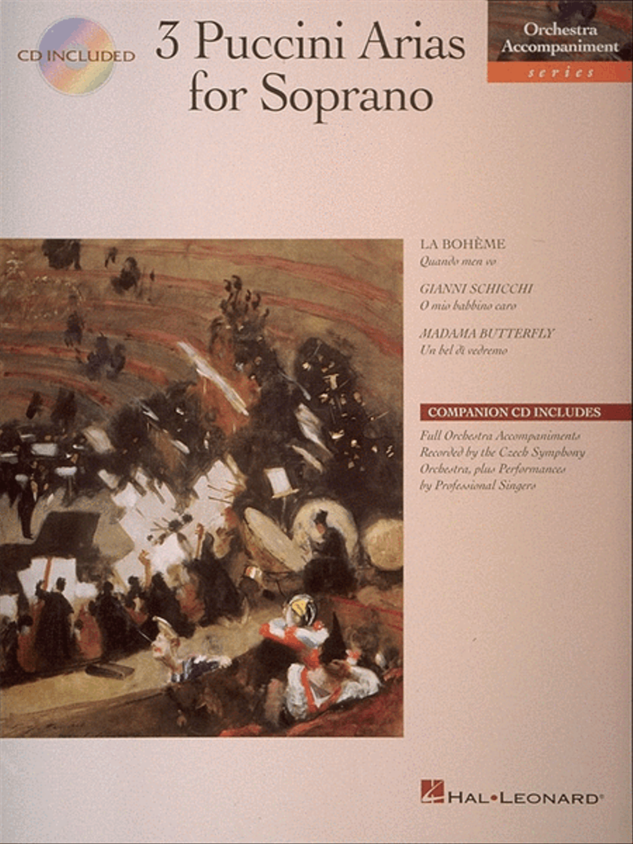 3 Puccini Arias for Soprano Voice Solo scores gallery preview page 1