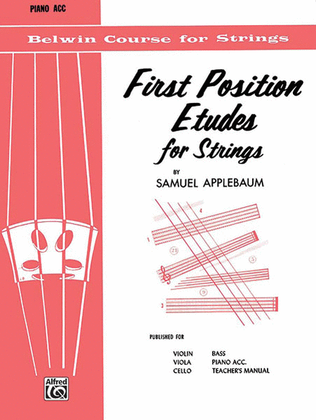 Book cover for First Position Etudes for Strings