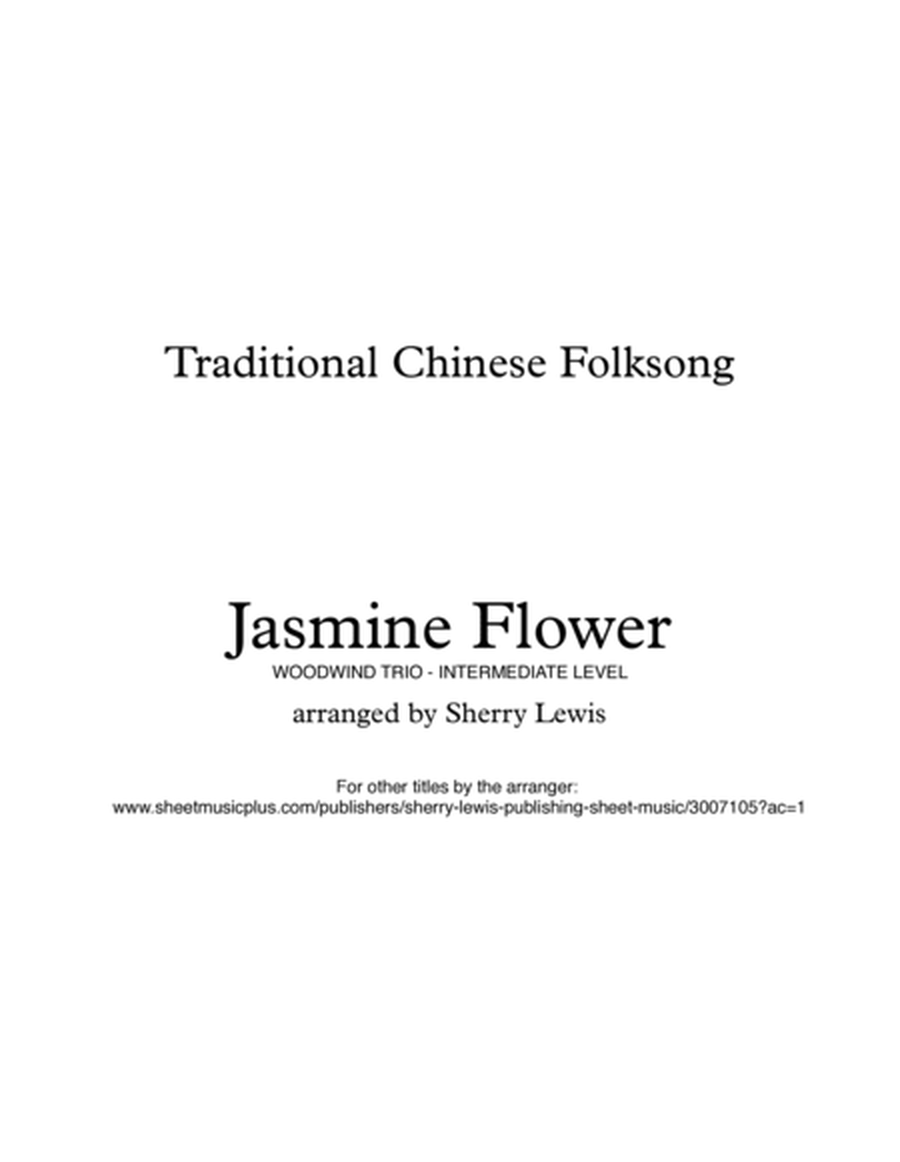 JASMINE FLOWER - Traditional Chinese Folk Song, Woodwind Trio, Intermediate Level for flute, clarine image number null