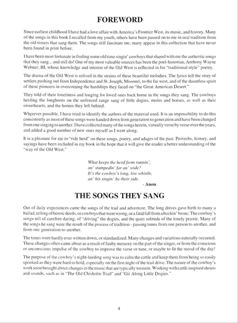 Old-Time Cowboy Songbook Voice scores gallery preview page 10