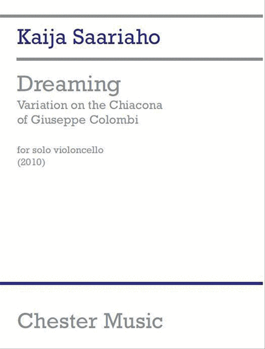 Dreaming Chaconne Cello scores gallery preview page 1