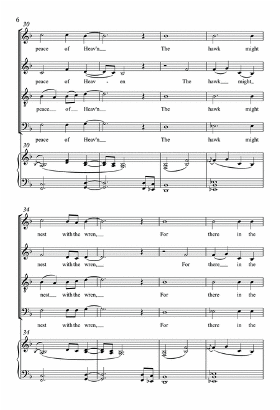 Garden Song 4-Part scores gallery preview page 6