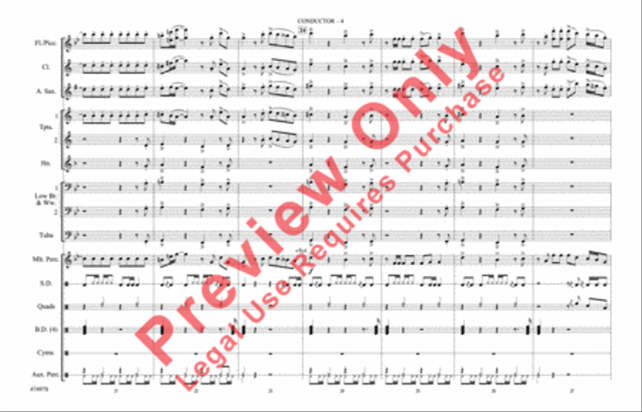 No Tears Left to Cry No Tears Left to Cry Marching Band scores gallery preview page 5