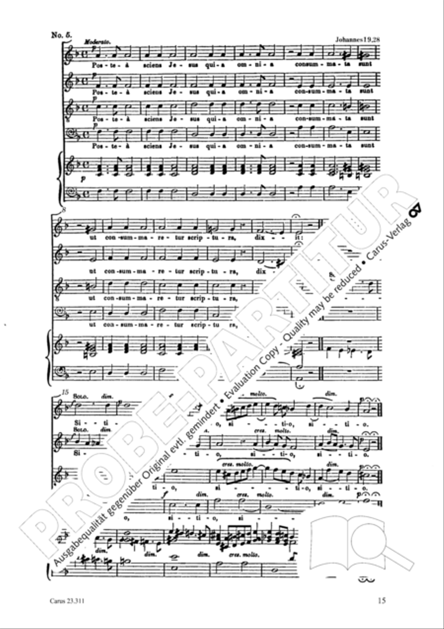 Les sept paroles du Christ sur la croix 4-Part scores gallery preview page 16