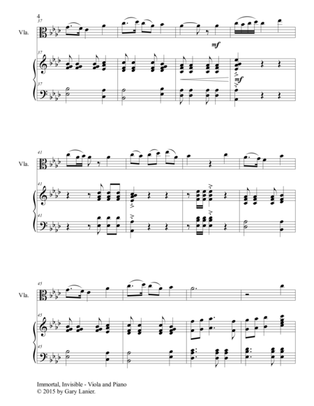 Gary Lanier: 3 HYMNS of PRAISE (Duets for Viola & Piano) image number null