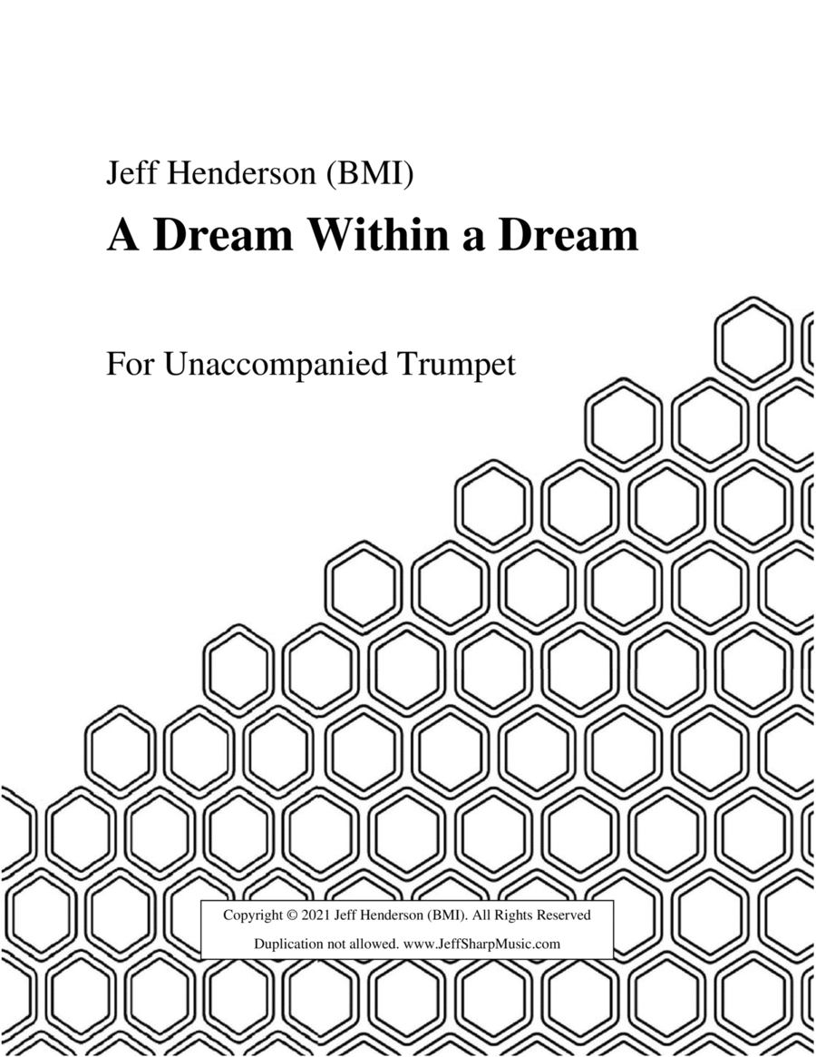 A Dream Within a Dream Trumpet Solo scores gallery preview page 1