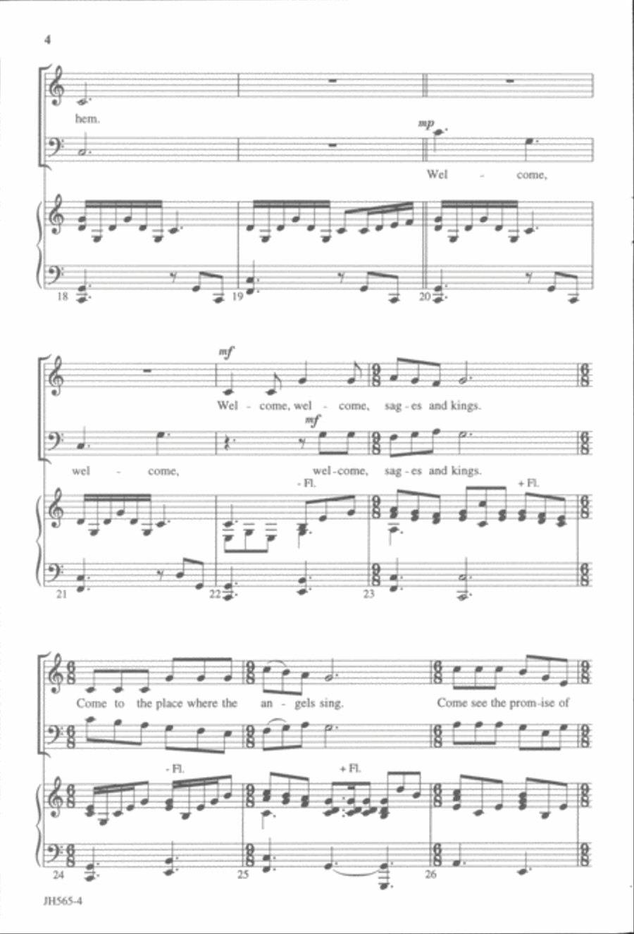 Welcome, Welcome Welcome, Welcome 2-Part scores gallery preview page 4