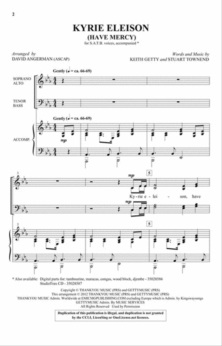 Kyrie Eleison Kyrie Eleison Choir scores gallery preview page 2