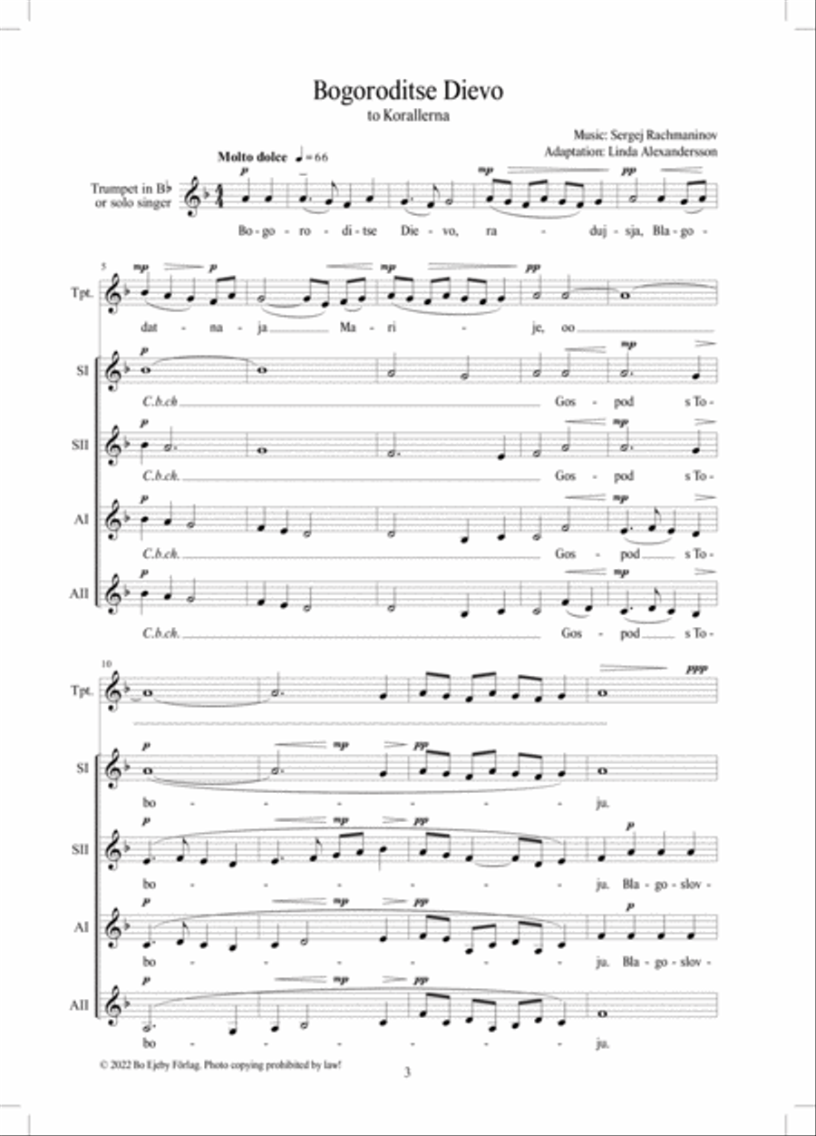 Bogoroditse Dievo Bogoroditse Dievo SSAA scores gallery preview page 3