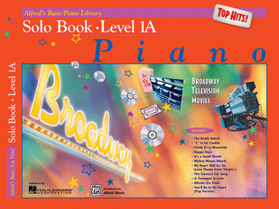 Book cover for Alfred's Basic Piano Library Top Hits! Solo Book, Book 1A