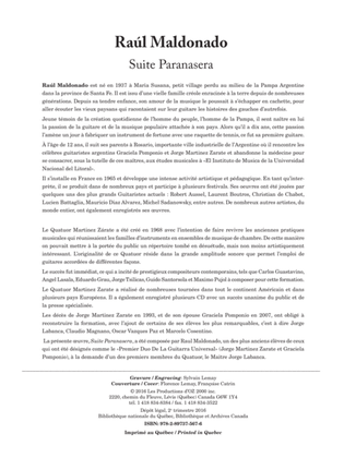 Book cover for Suite Paranasera