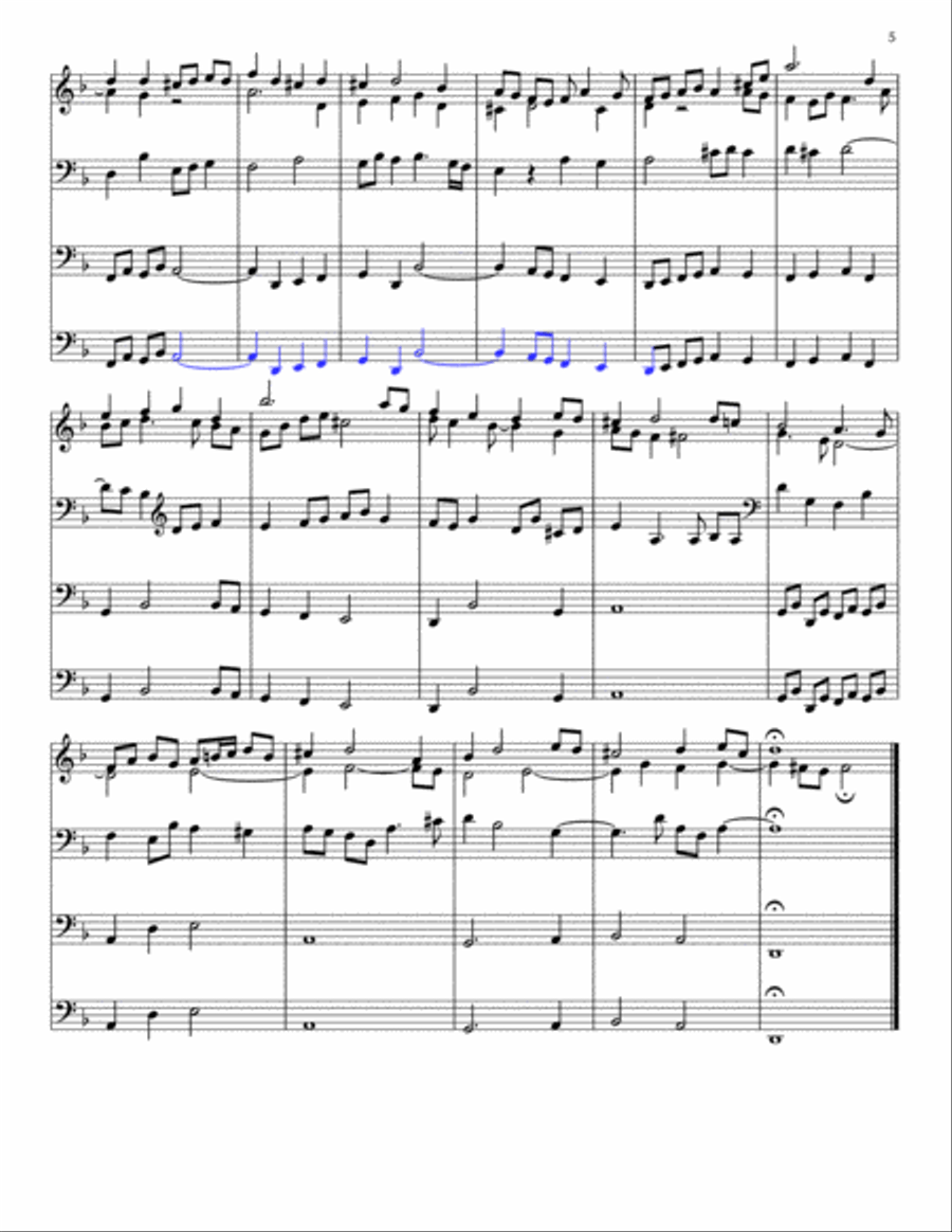 Fugue in D Minor Organ Solo scores gallery preview page 5