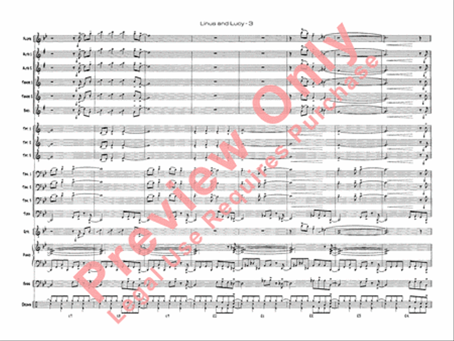 Linus and Lucy Jazz Ensemble scores gallery preview page 5