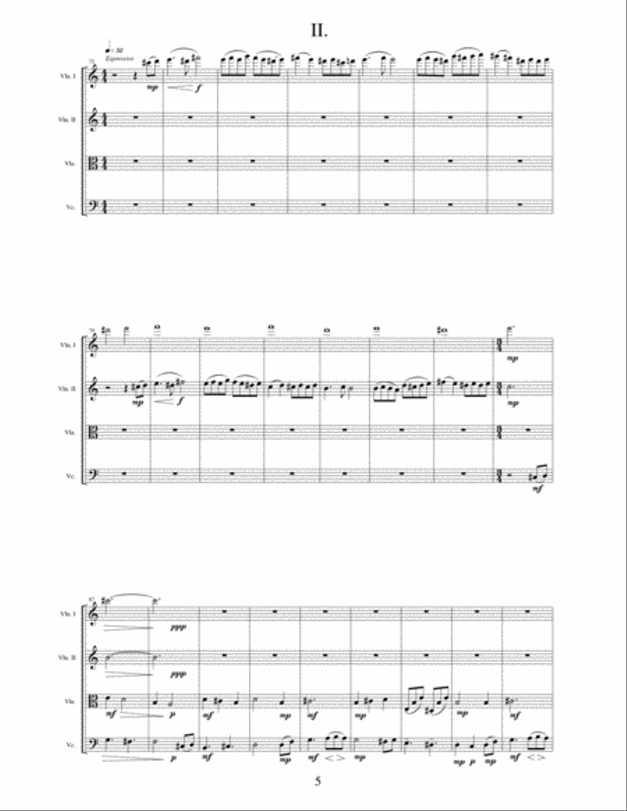 String Quartet #1 String Quartet scores gallery preview page 5