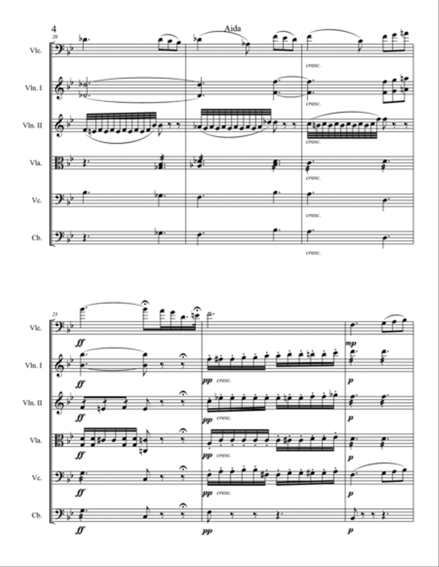 Celeste Aida String Orchestra scores gallery preview page 4