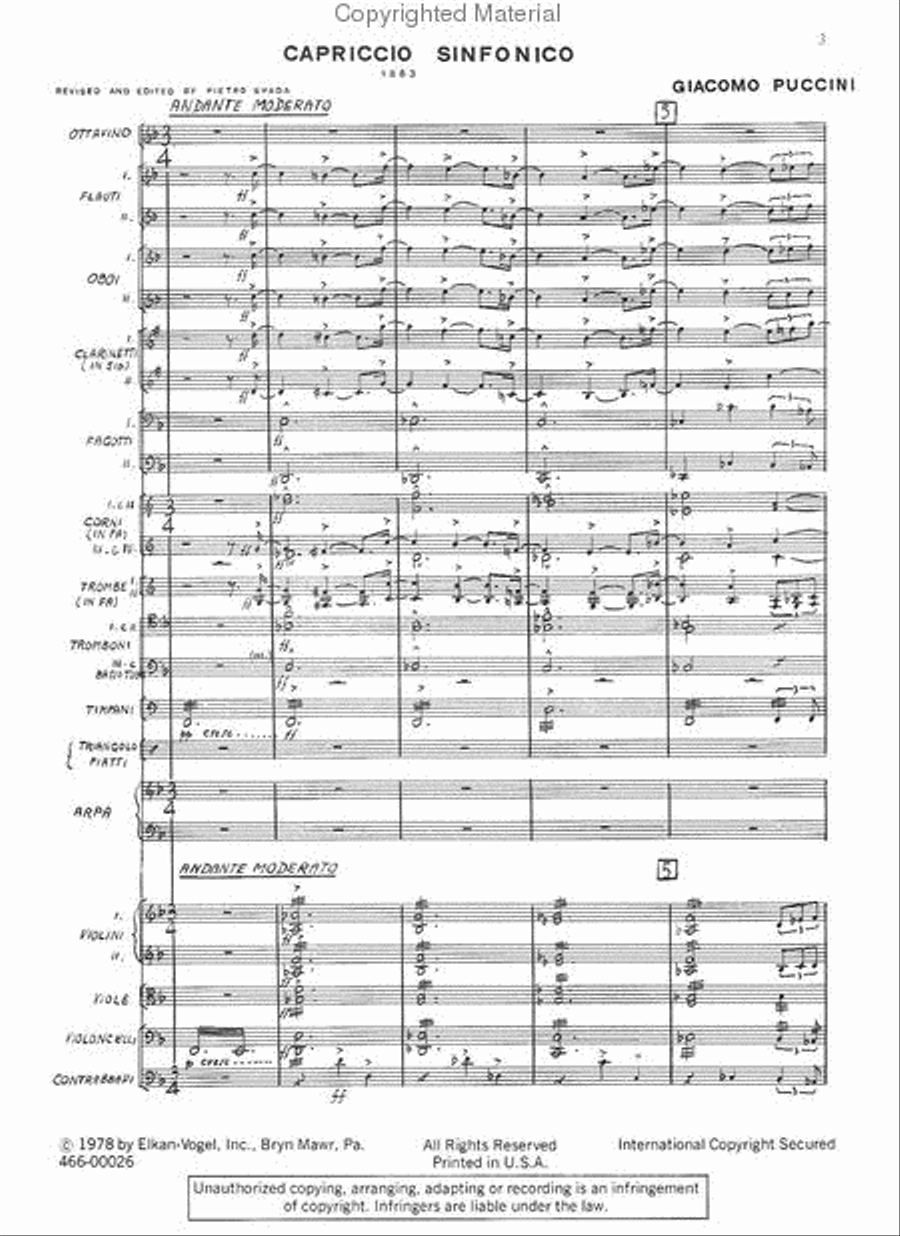Capriccio Sinfonico Orchestra scores gallery preview page 2
