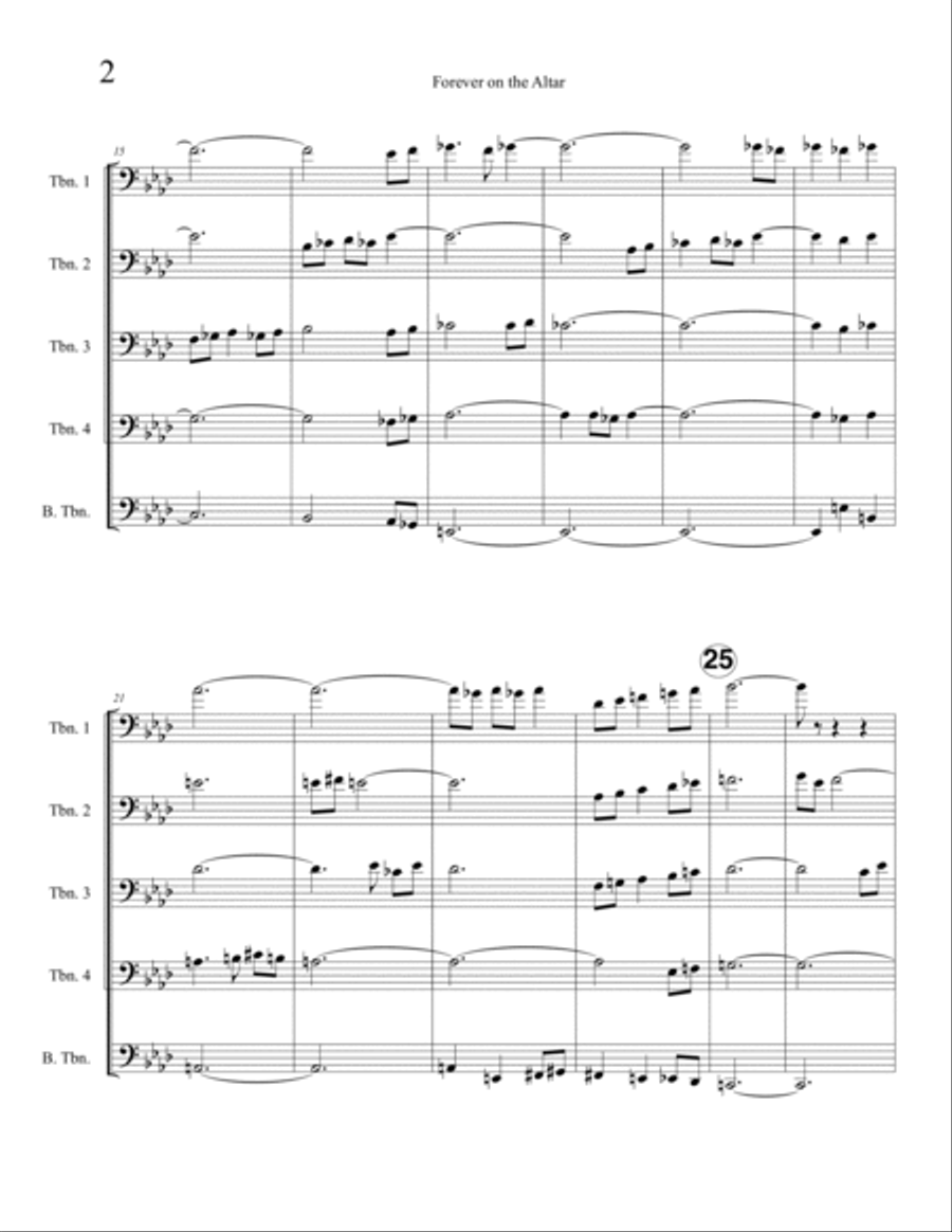 Forever on the Altar Brass Ensemble scores gallery preview page 4