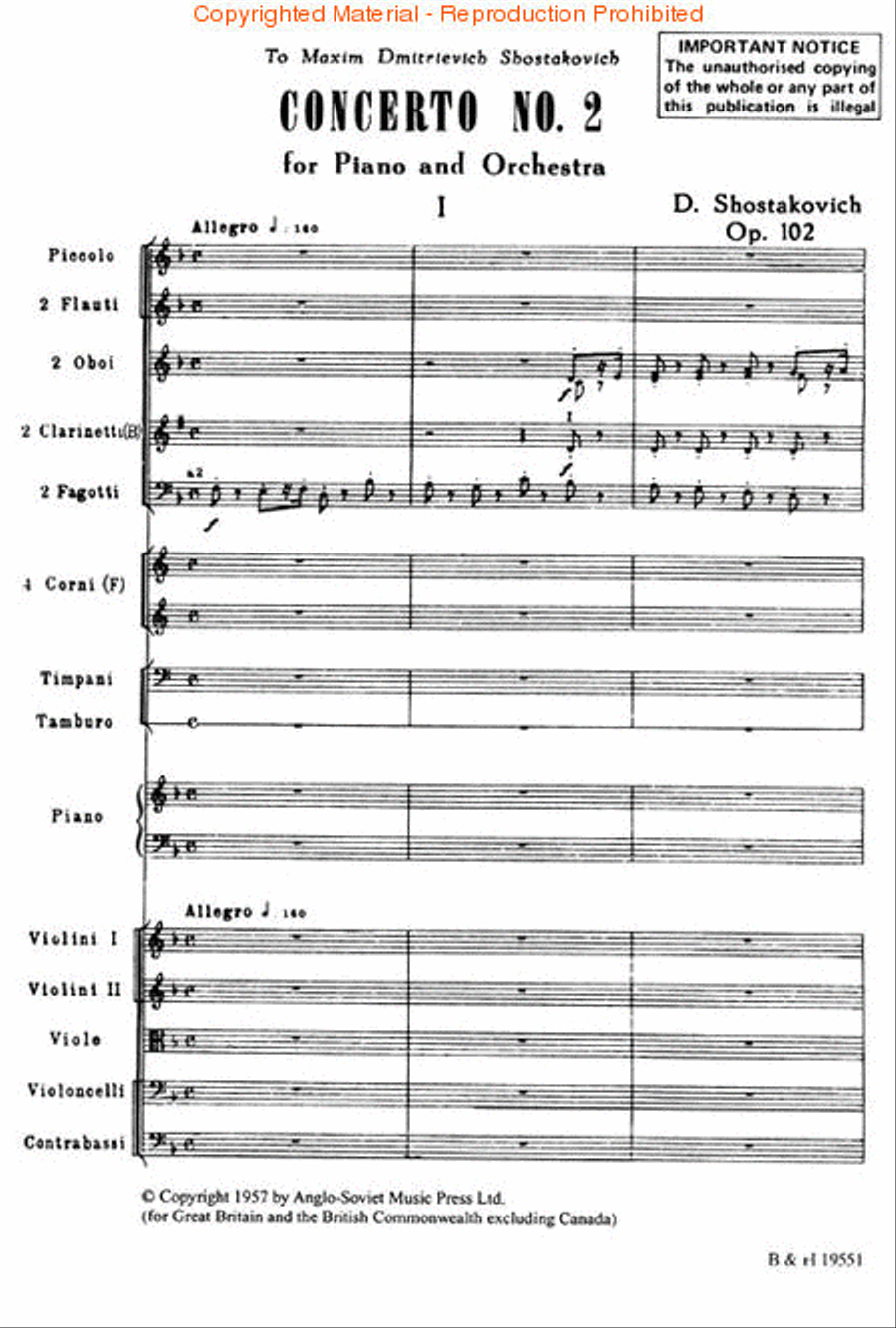 Concerto No. 2, Op. 102 Orchestra scores gallery preview page 2
