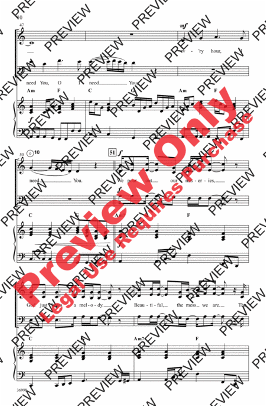 Better Than a Hallelujah 3-Part scores gallery preview page 10