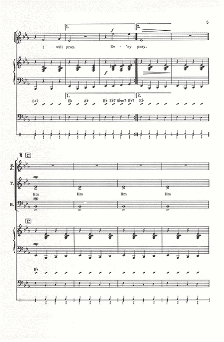 Every Time I Feel the Spirit Divisi scores gallery preview page 5
