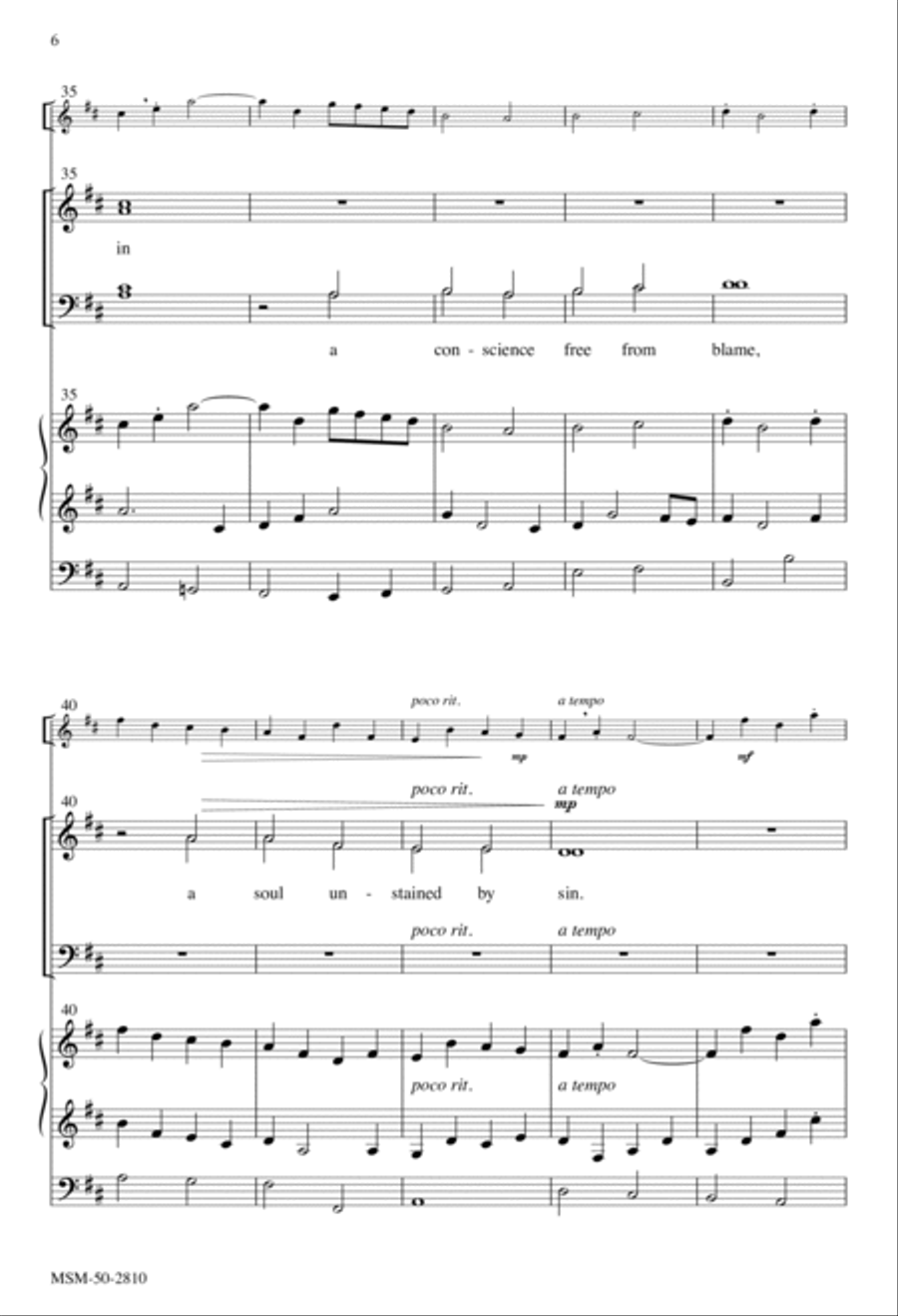 O God, My Faithful God 4-Part scores gallery preview page 6