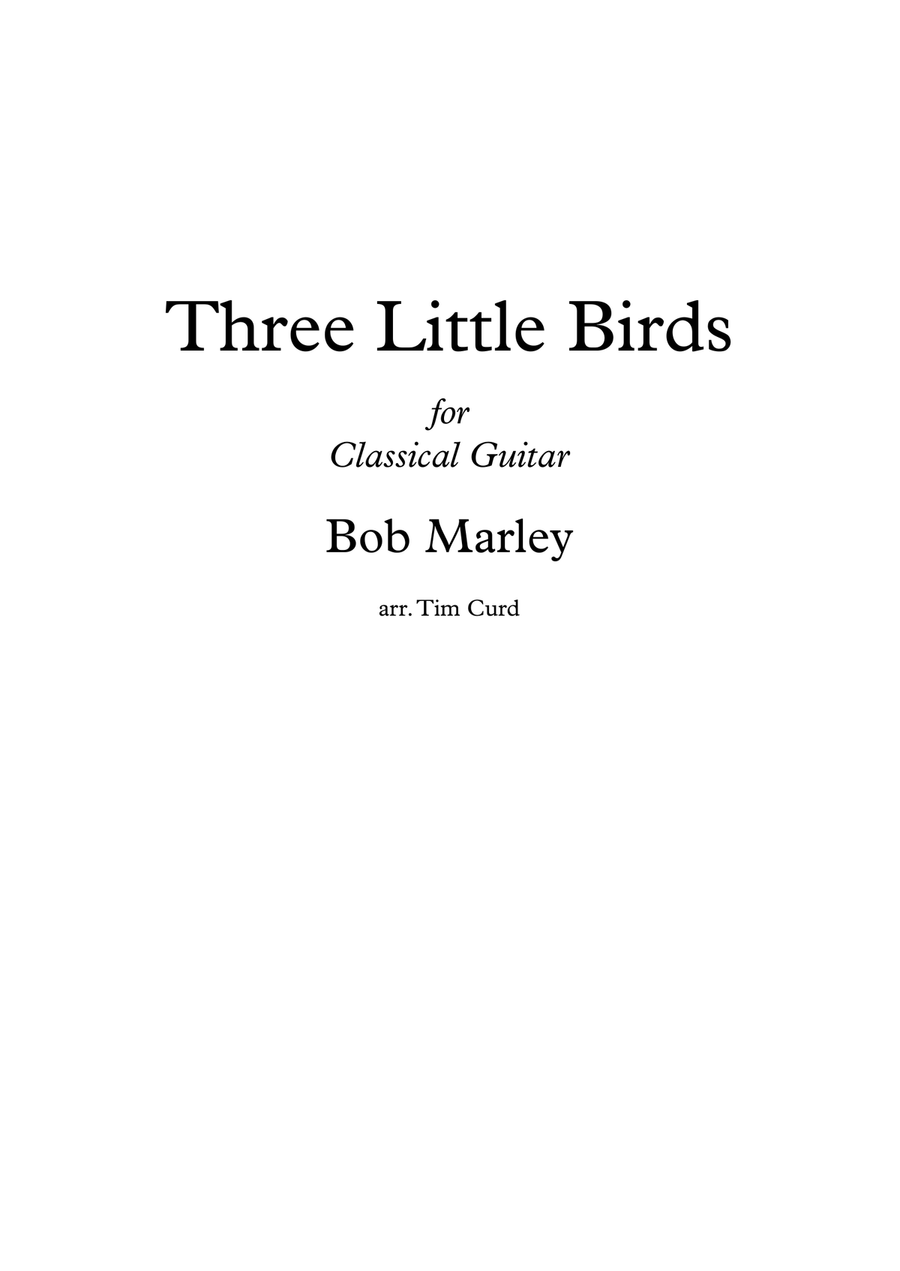 Three Little Birds Acoustic Guitar scores gallery preview page 1