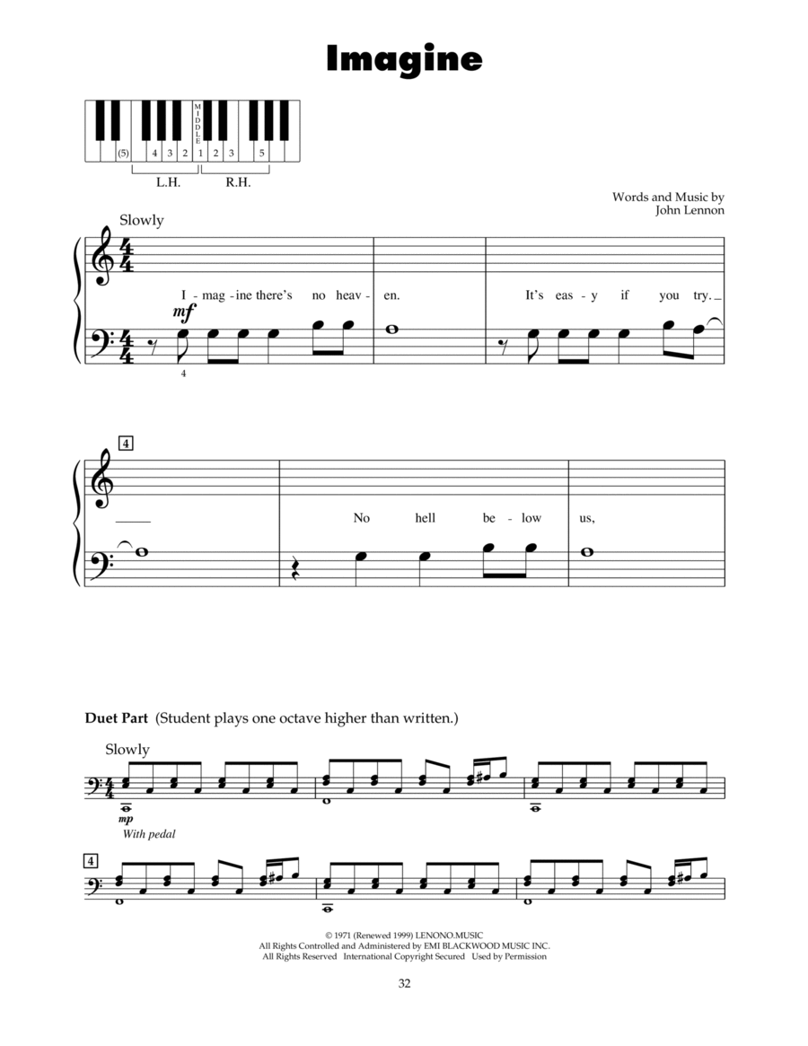Imagine Piano scores gallery preview page 1