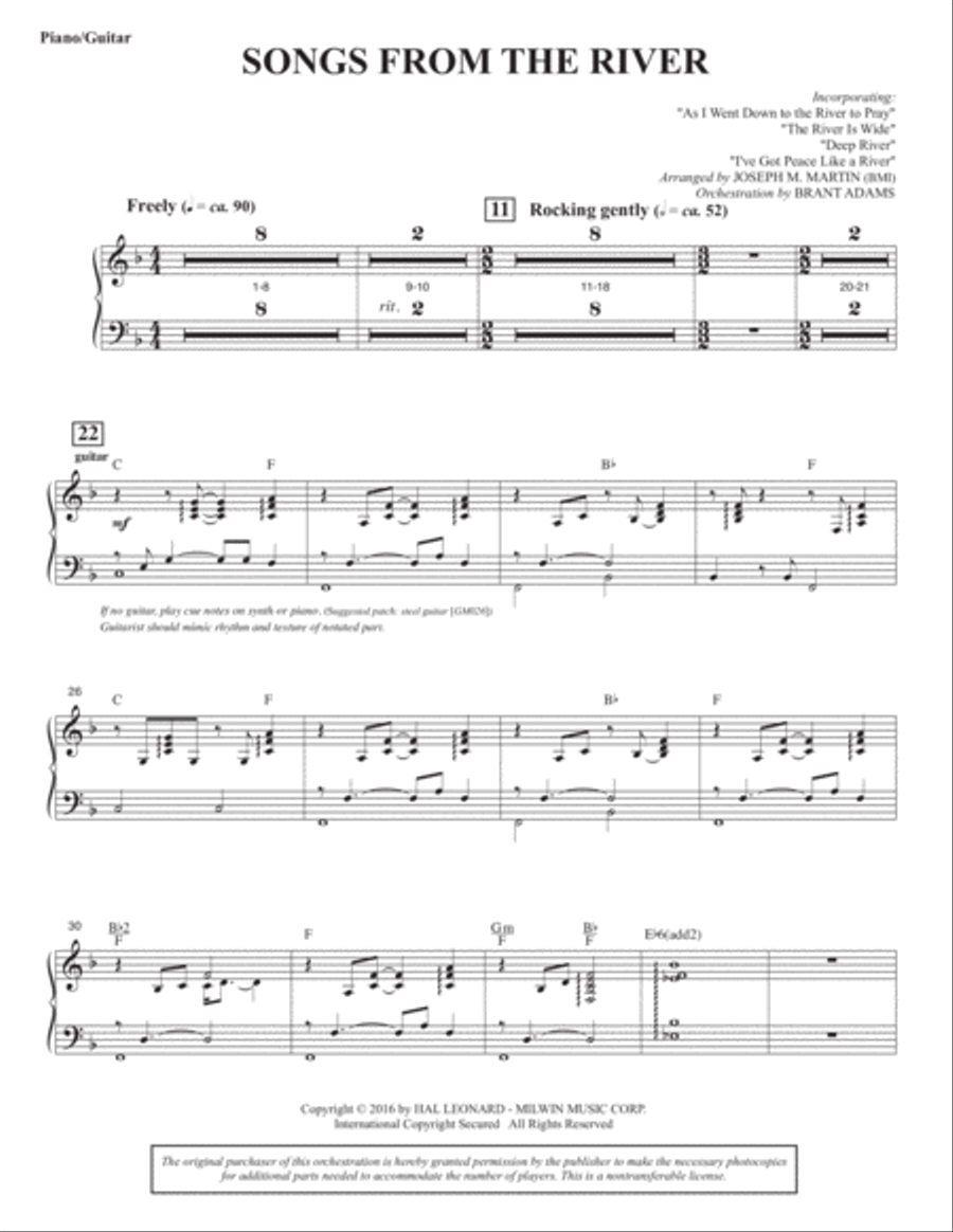 Sacred Places - Piano/Guitar Choir scores gallery preview page 4