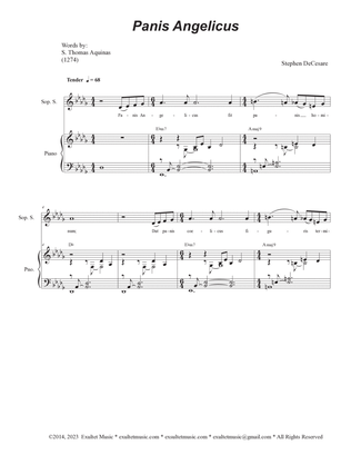 Panis Angelicus (Soprano Solo with Vocal Trio (SAB)