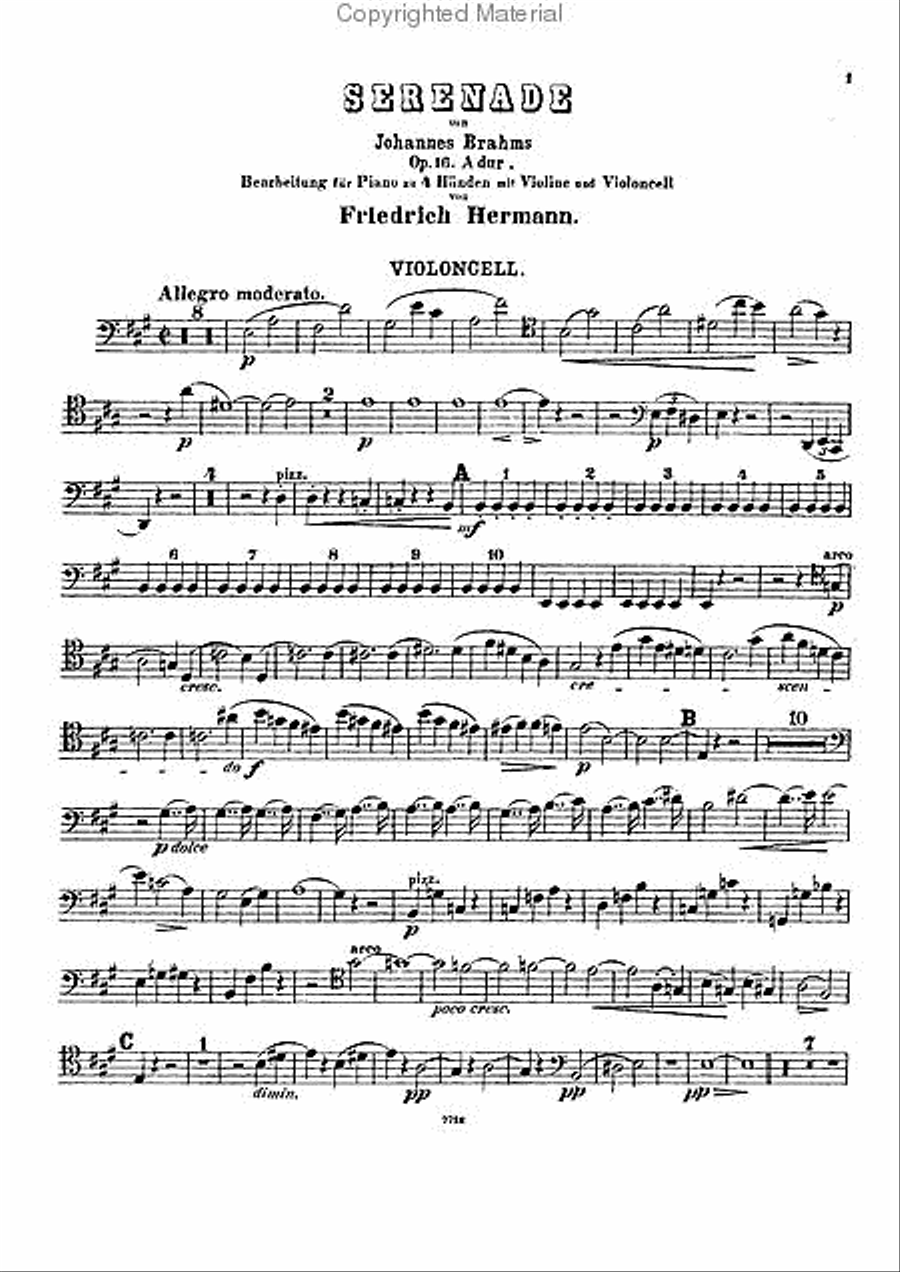 Serenade, Op. 16 Violin scores gallery preview page 5