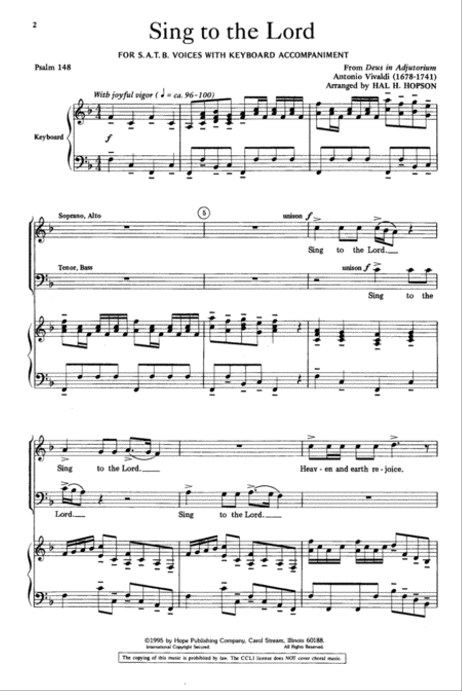 Sing to the Lord 4-Part scores gallery preview page 2