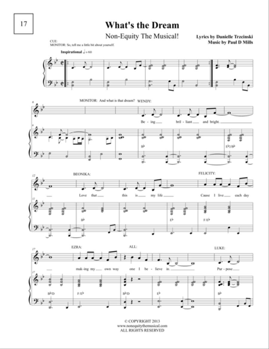 What's The Dream Voice scores gallery preview page 1