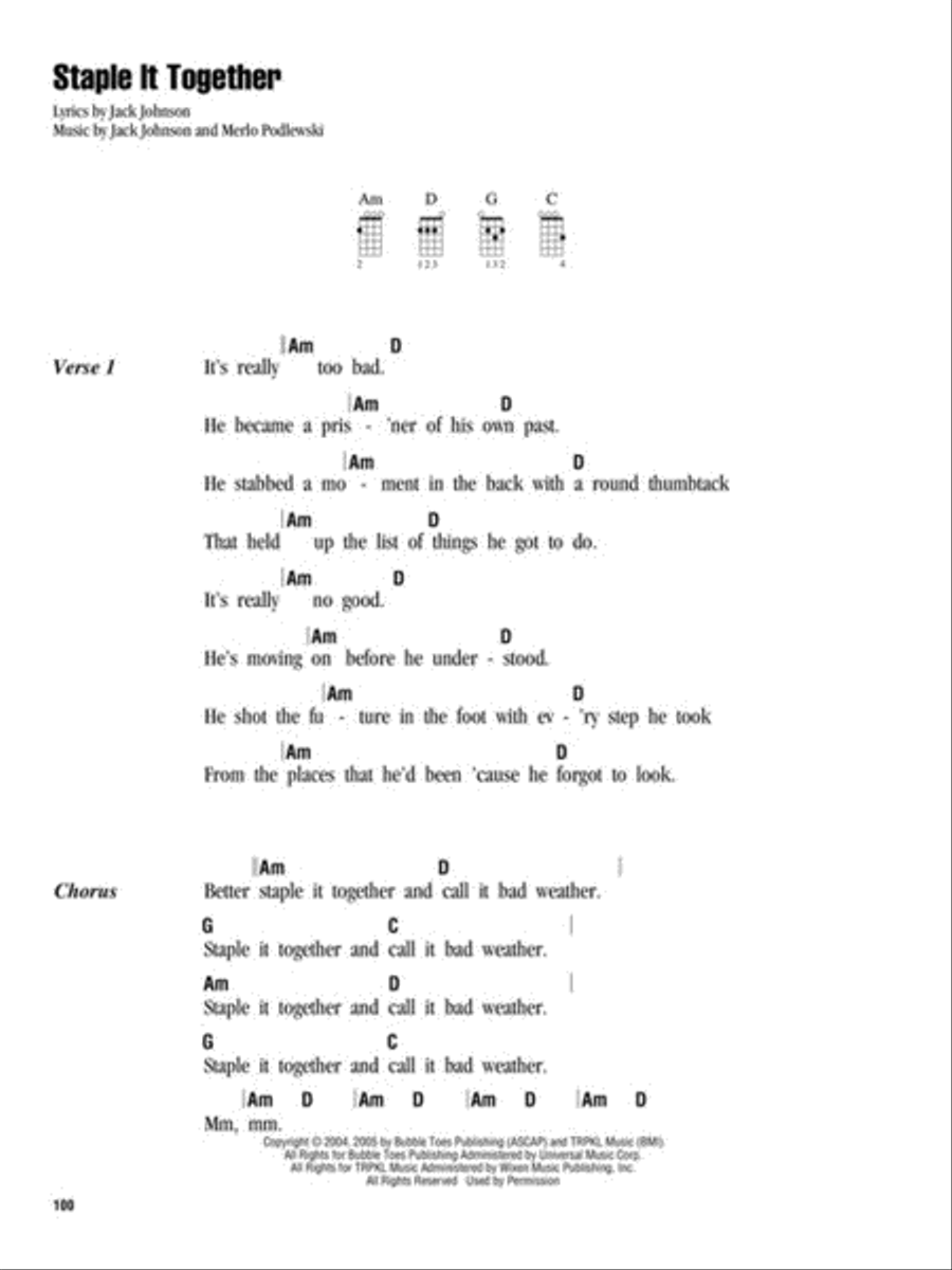 Jack Johnson – Strum & Sing Ukulele scores gallery preview page 7