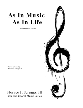 Book cover for As In Music As In Life