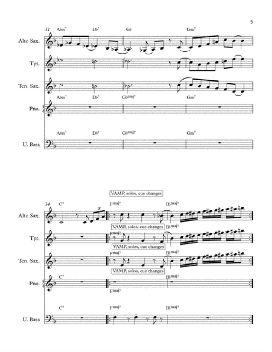 Must Be Bop Jazz Ensemble scores gallery preview page 5