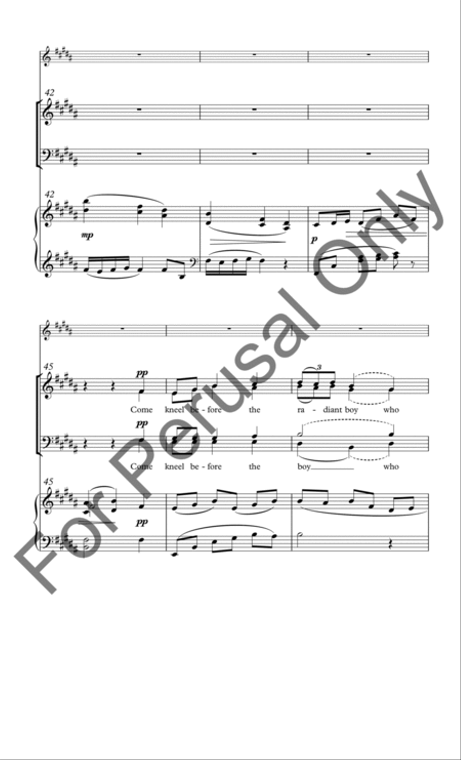 Beauty, Peace and Joy 4-Part scores gallery preview page 7