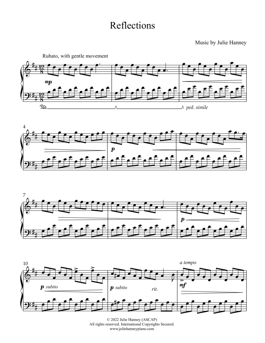 Reflections Piano Method scores gallery preview page 1