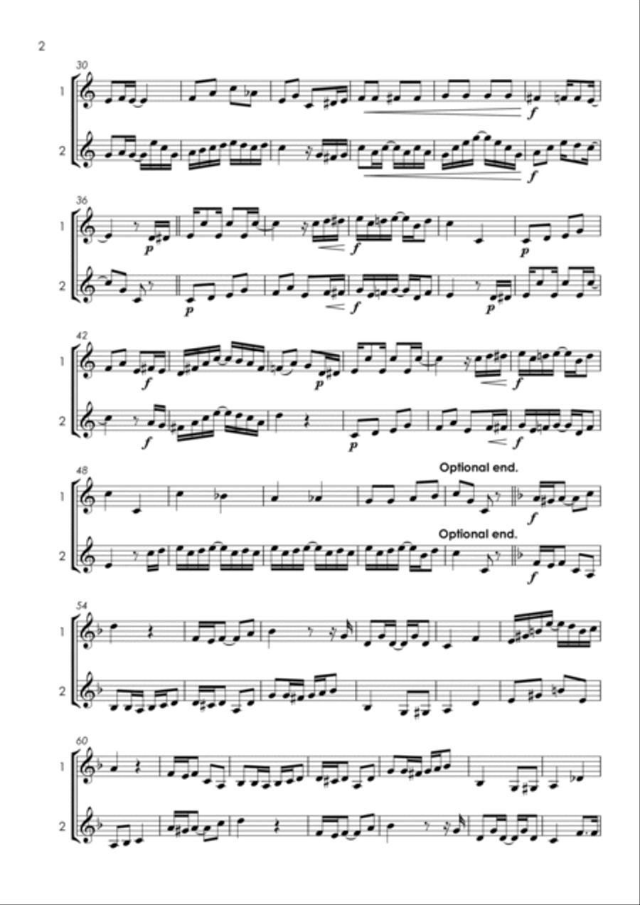 15 More Trumpet Duets for Fun (popular classics volume 2) - various levels Trumpet Duet scores gallery preview page 5