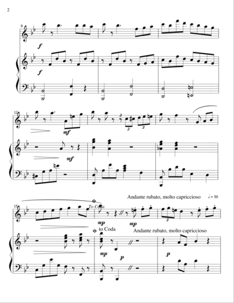 La Lisonjera - flute-piano Flute Solo scores gallery preview page 2