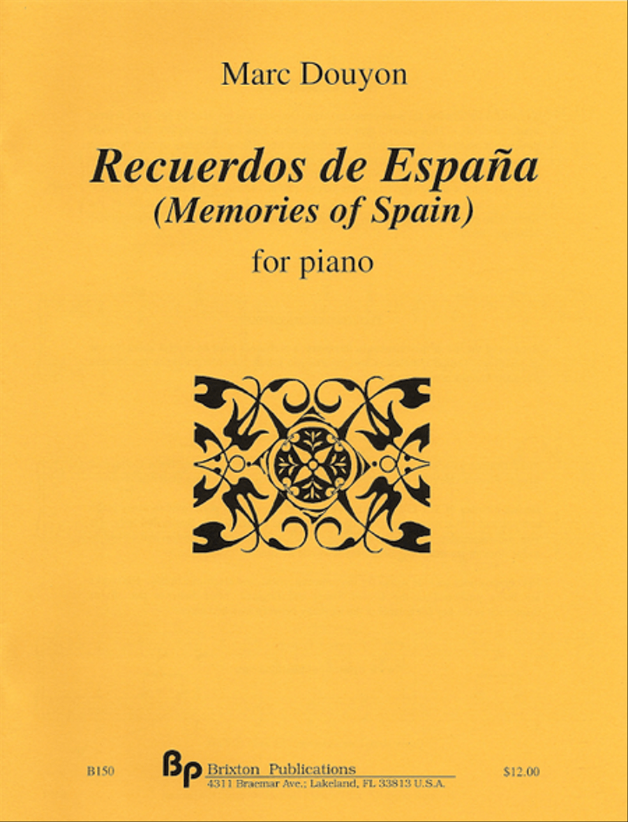 Recuerdos de Espana for piano