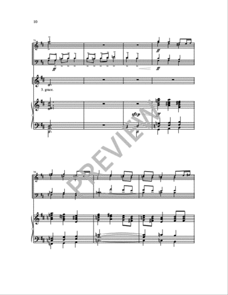 God, We Praise You 4-Part scores gallery preview page 18