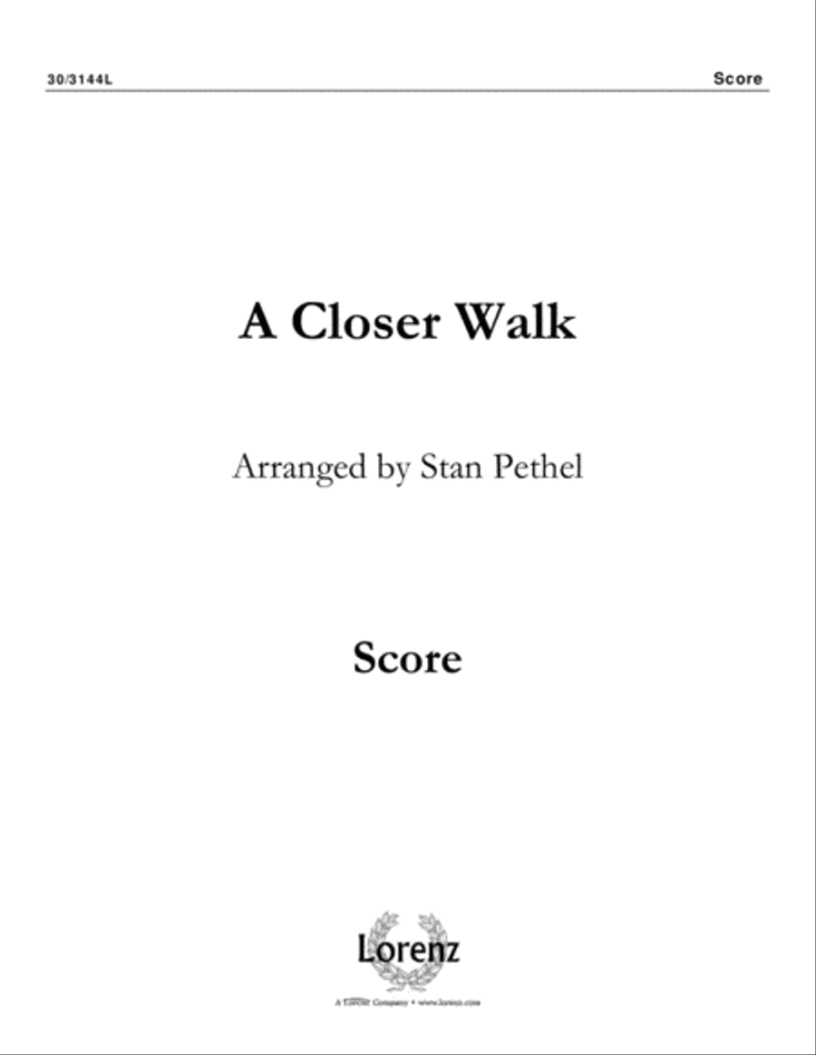 A Closer Walk Brass Ensemble scores gallery preview page 1