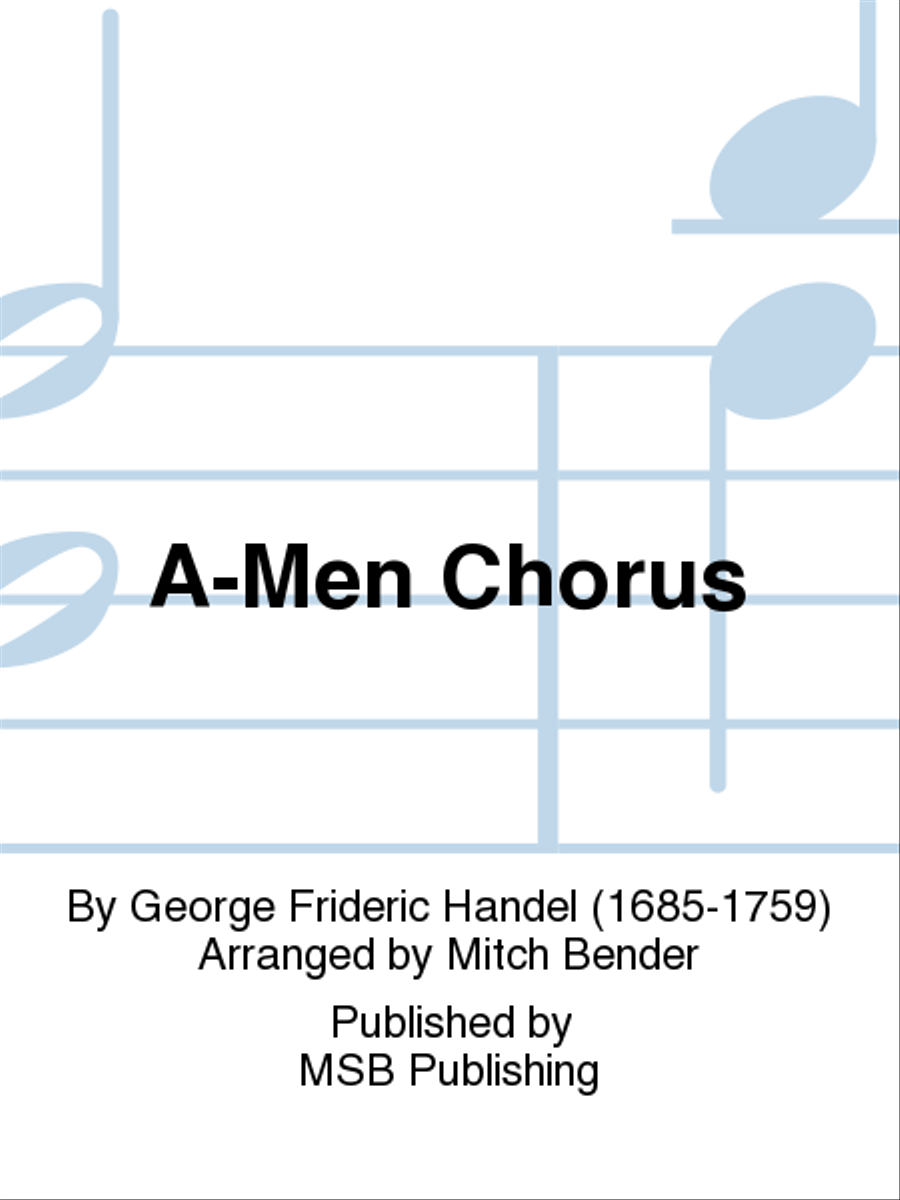 A-Men Chorus Men's Choir scores gallery preview page 1