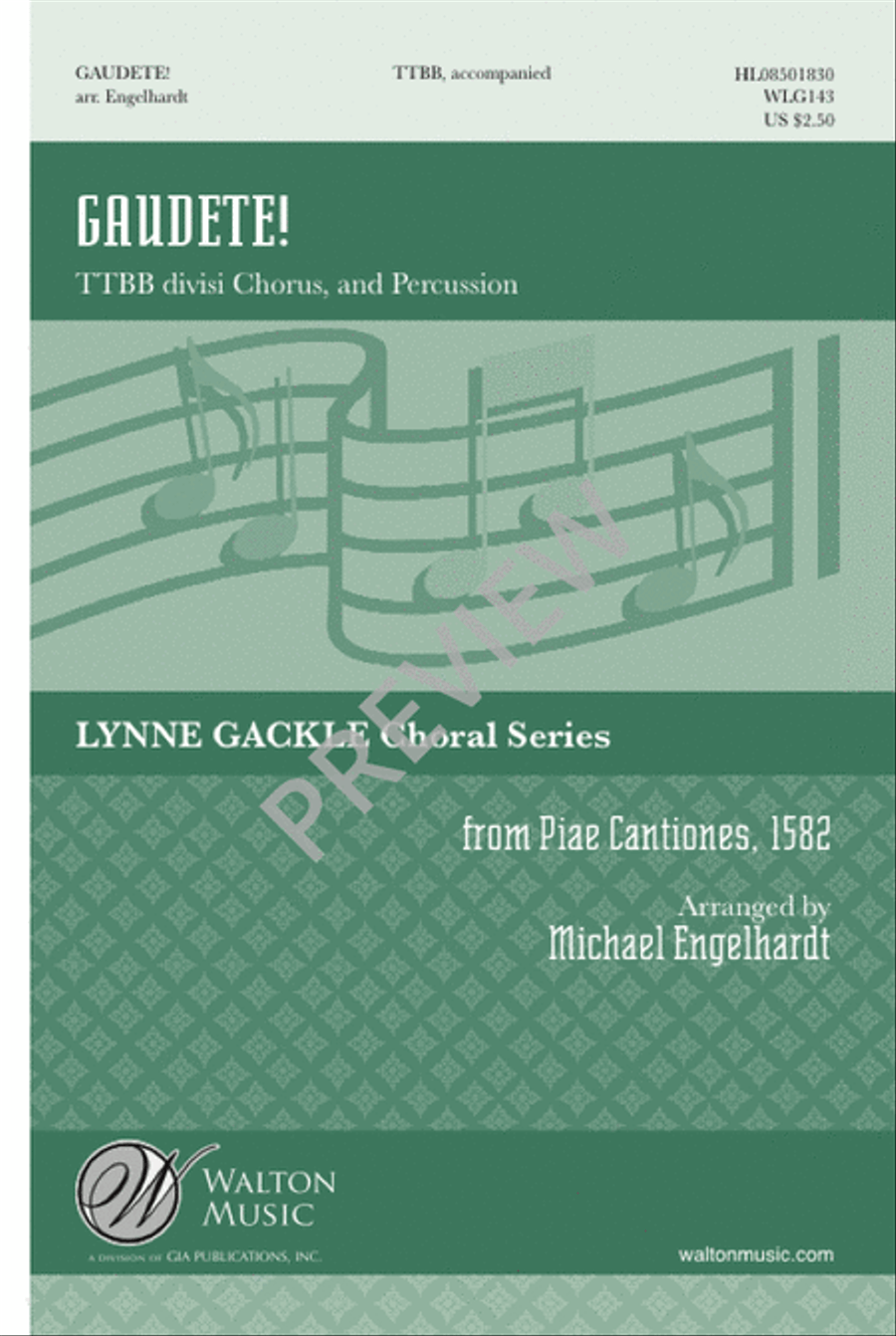 Gaudete! - TTBB (Vocal Score) TTBB scores gallery preview page 2