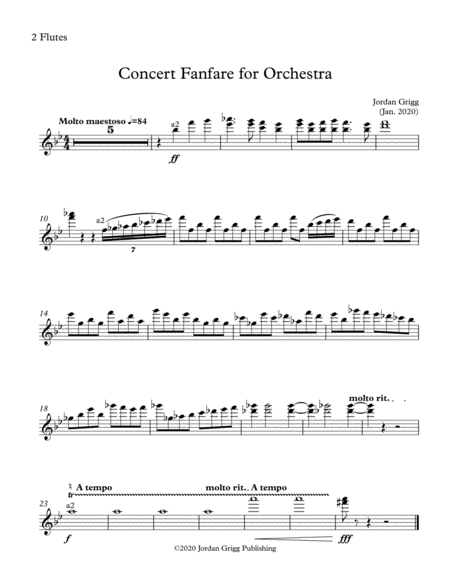Concert Fanfare for Orchestra image number null